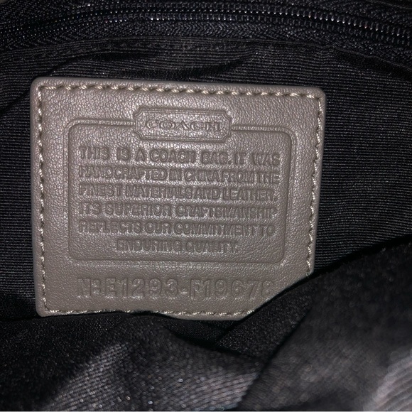 COACH Python Embossed Leather Exotic Hobo Bag F19678 - Picture 12 of 16